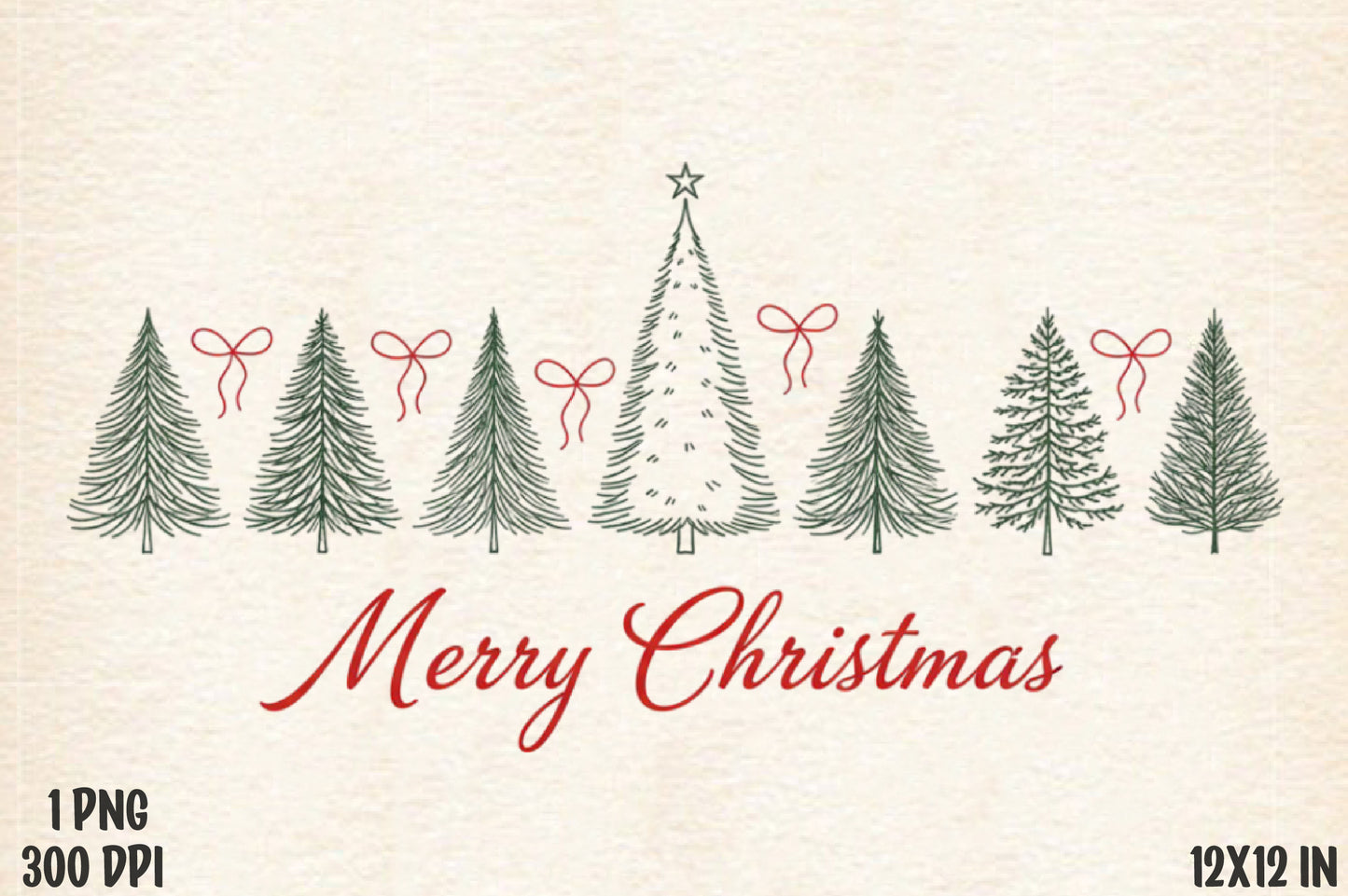 Preppy Christmas Tree PNG Merry Christmas Elegant Holiday Sublimation