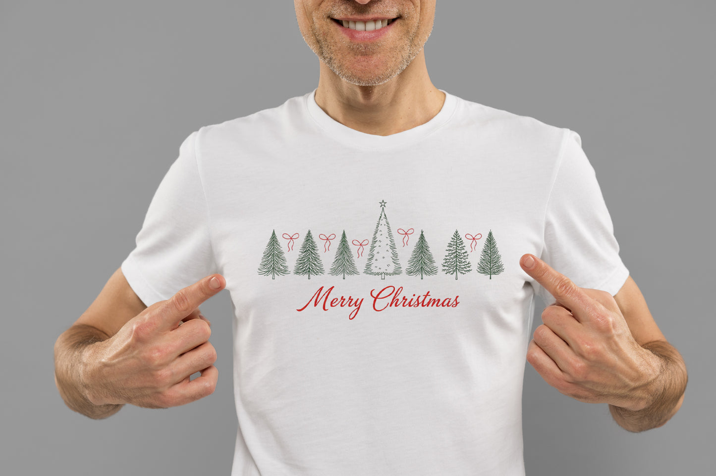 Preppy Christmas Tree PNG Merry Christmas Elegant Holiday Sublimation