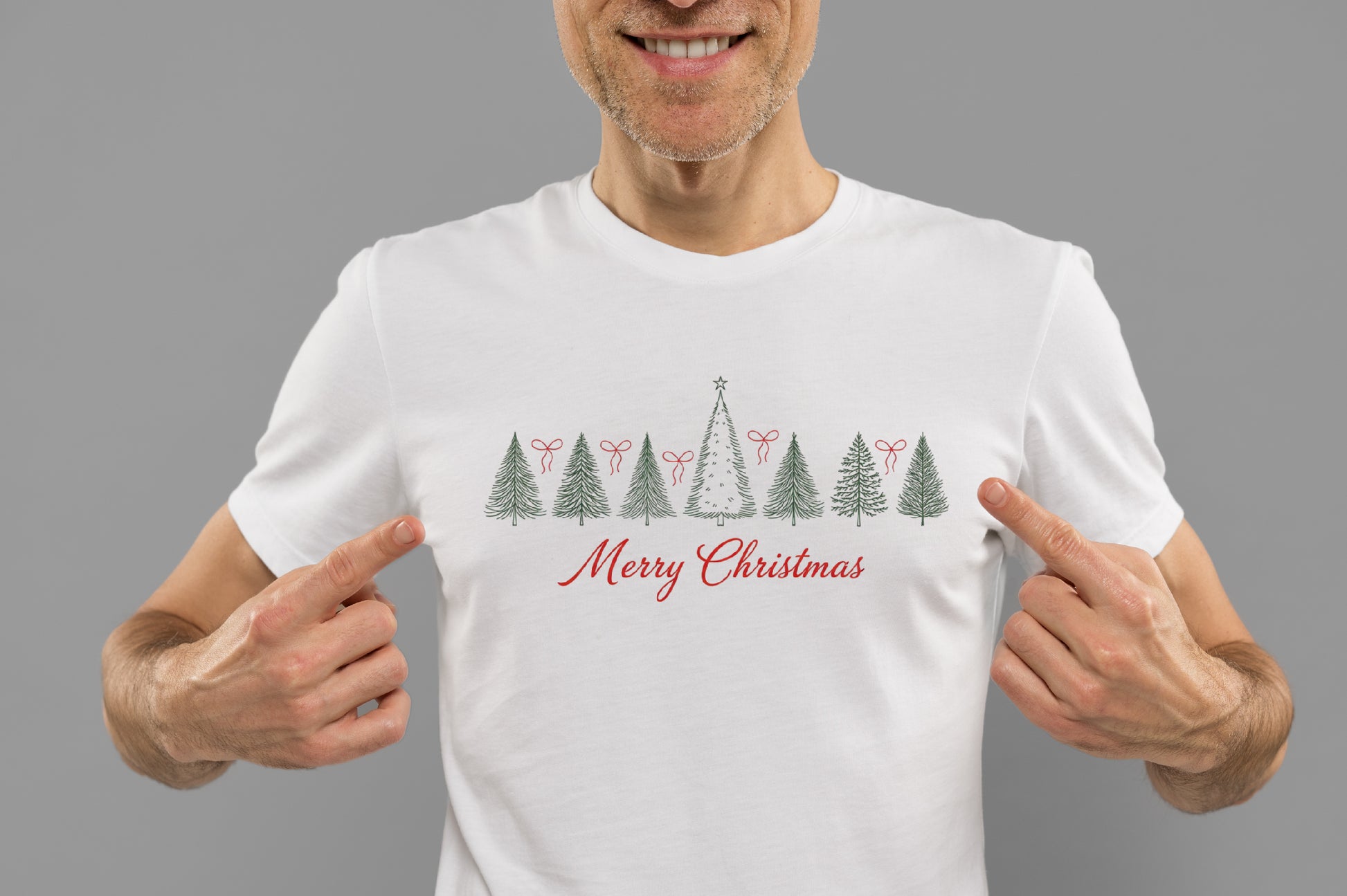 Preppy Christmas Tree PNG Merry Christmas Elegant Holiday Sublimation