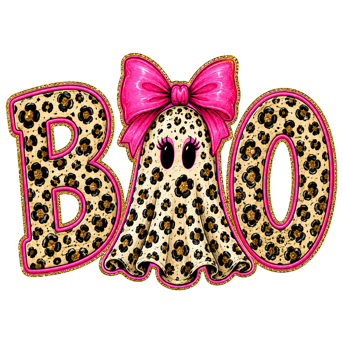 Preppy Ghost Boo PNG Spooky Coquette Halloween Sublimation