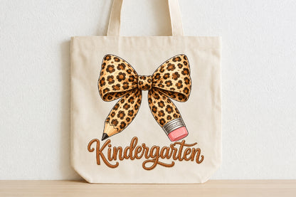 Preppy Kindergarten Pencil Bow PNG
