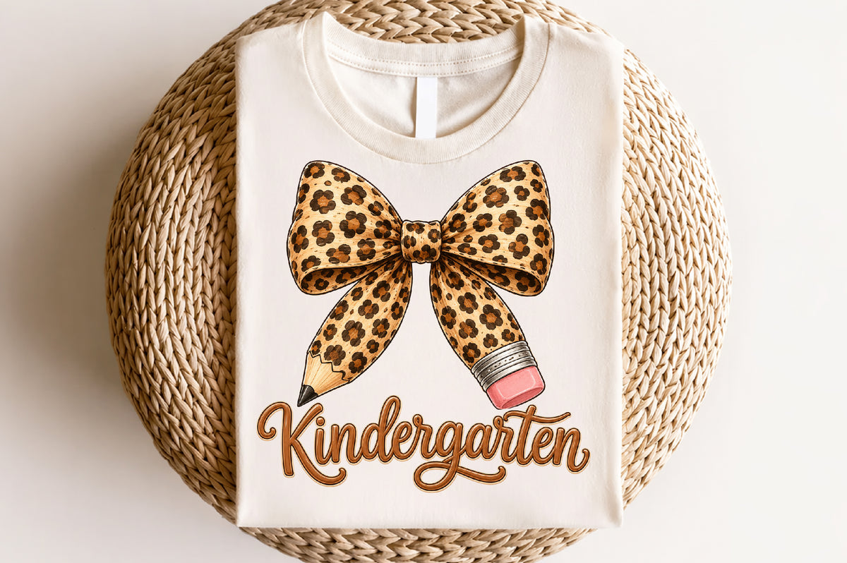 Preppy Kindergarten Pencil Bow PNG
