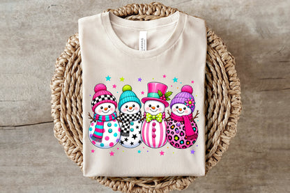 Preppy Snowman Christmas PNG
