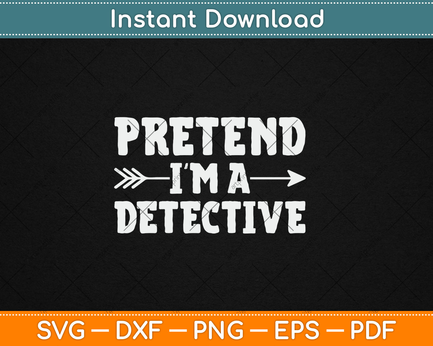 Pretend I'm A Detective Lazy Halloween Funny Svg Design Digital Cutting File