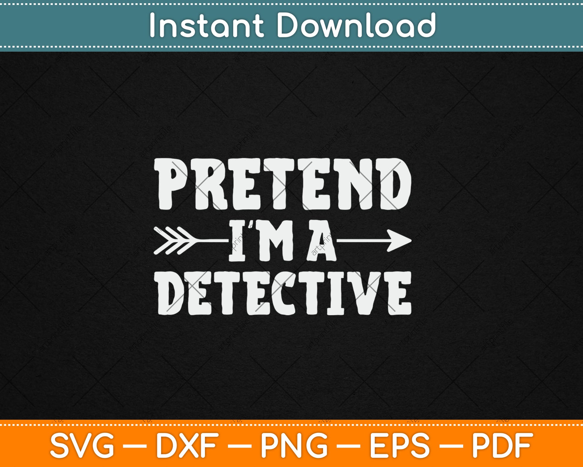 Pretend I'm A Detective Lazy Halloween Funny Svg Design Digital Cutting File
