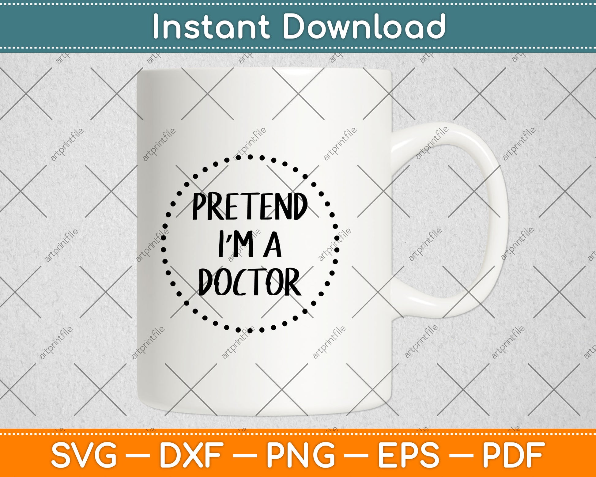 Pretend I'm a Doctor Halloween Costume Svg Digital Cutting File