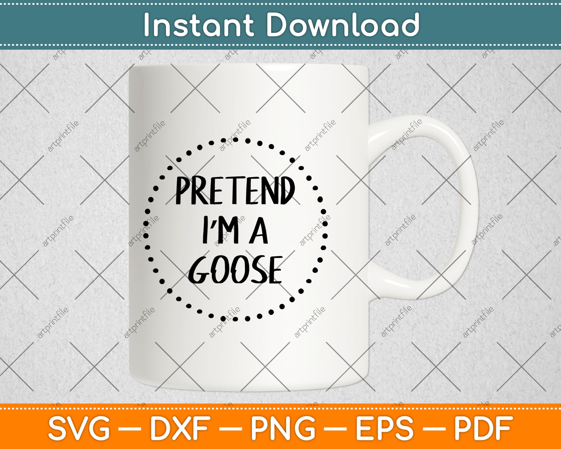 Pretend I'm a Goose Halloween Costume Svg Digital Cutting File