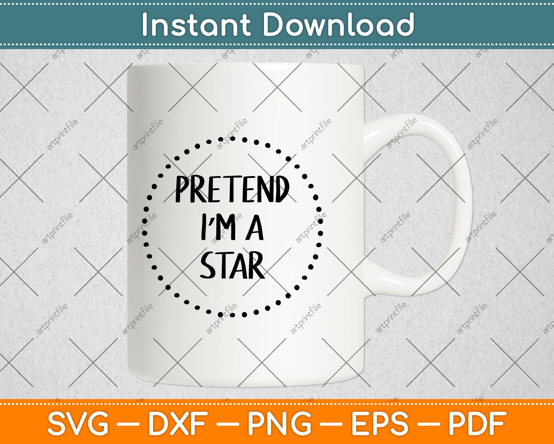 Pretend I'm a Star Halloween Costume Svg Digital Cutting File