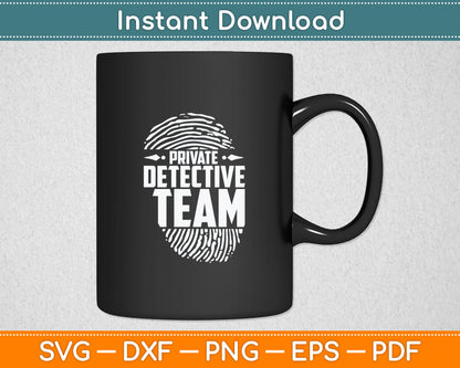 Private Detective Team Spy Investigator Observation Svg Digital Cutting File