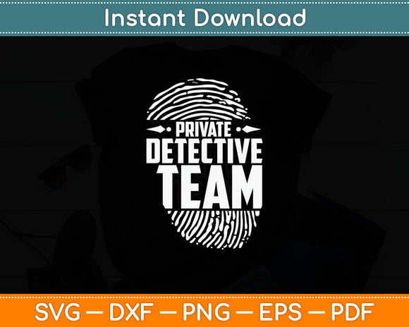 Private Detective Team Spy Investigator Observation Svg Digital Cutting File