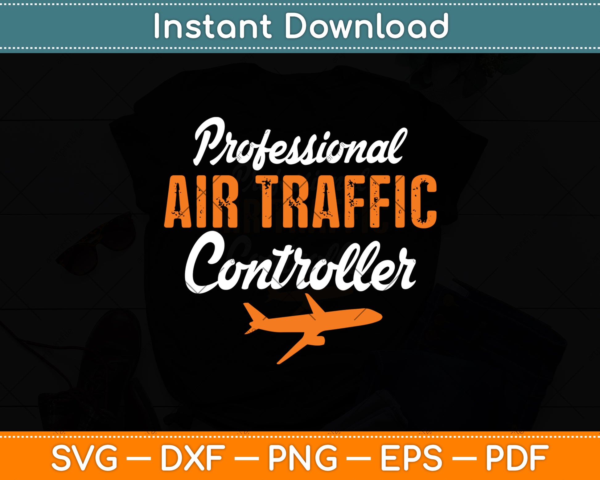 Professional Air Traffic Controller Svg Digital Cutting File