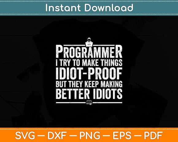 Programmer Art Computer Coder Programming Funny Svg Digital Cutting File