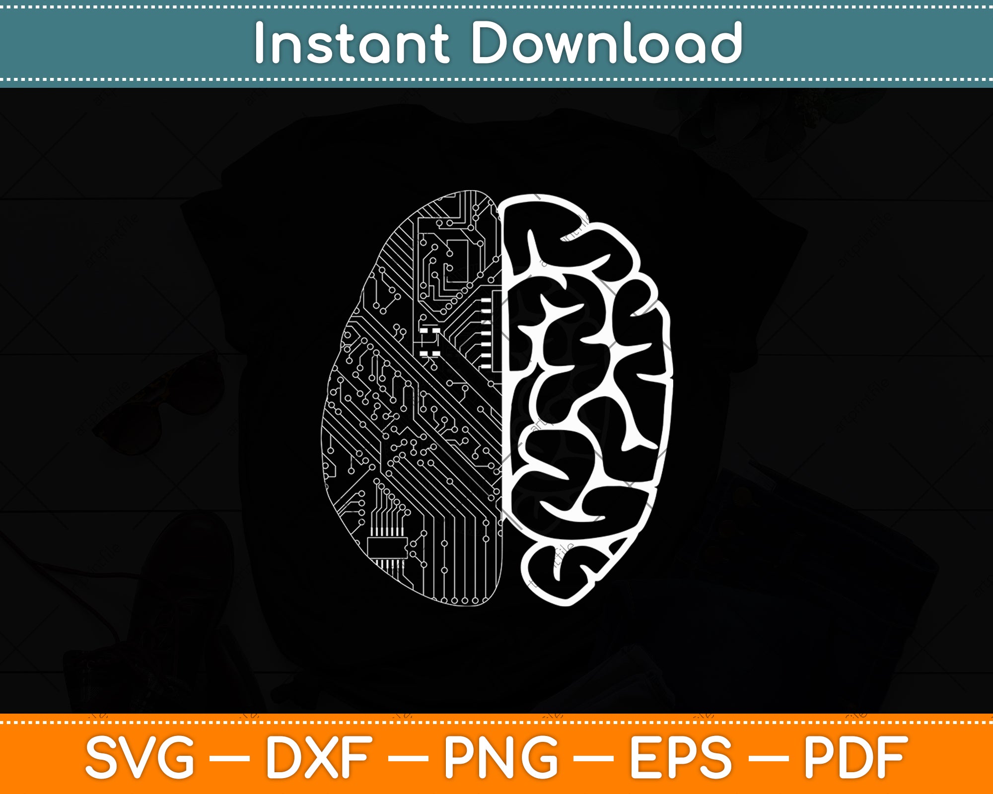 Programmer Coder - Developer Programming Brain Programmer Svg Cut File ...