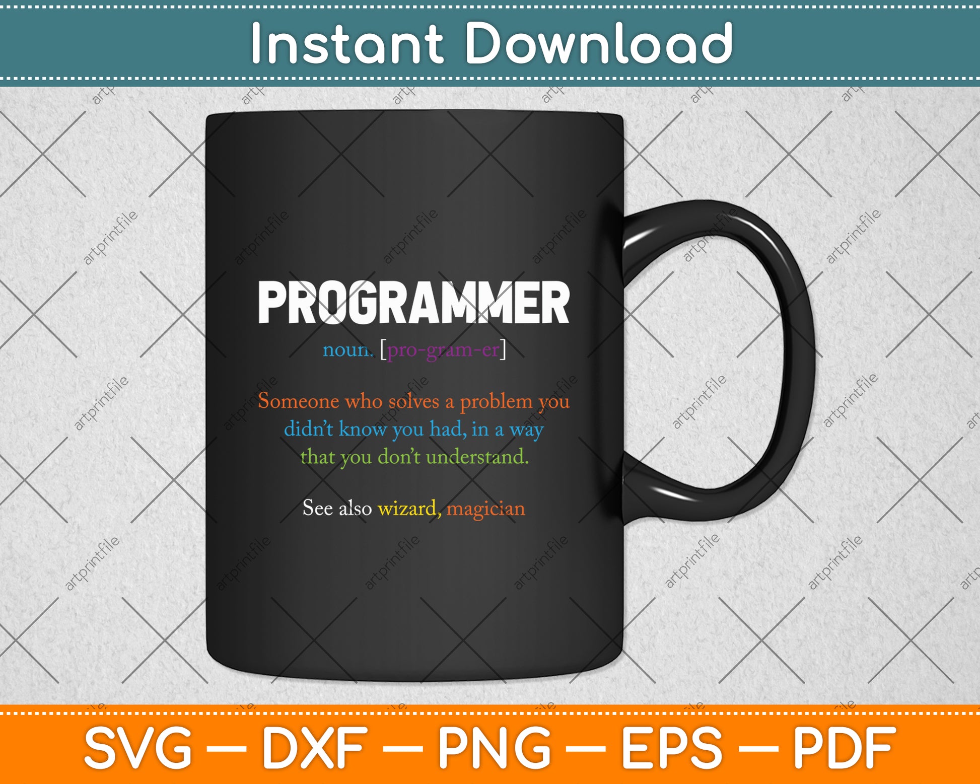 Programming Computer Definition Geek Programmer Funny Svg Digital Cutting File