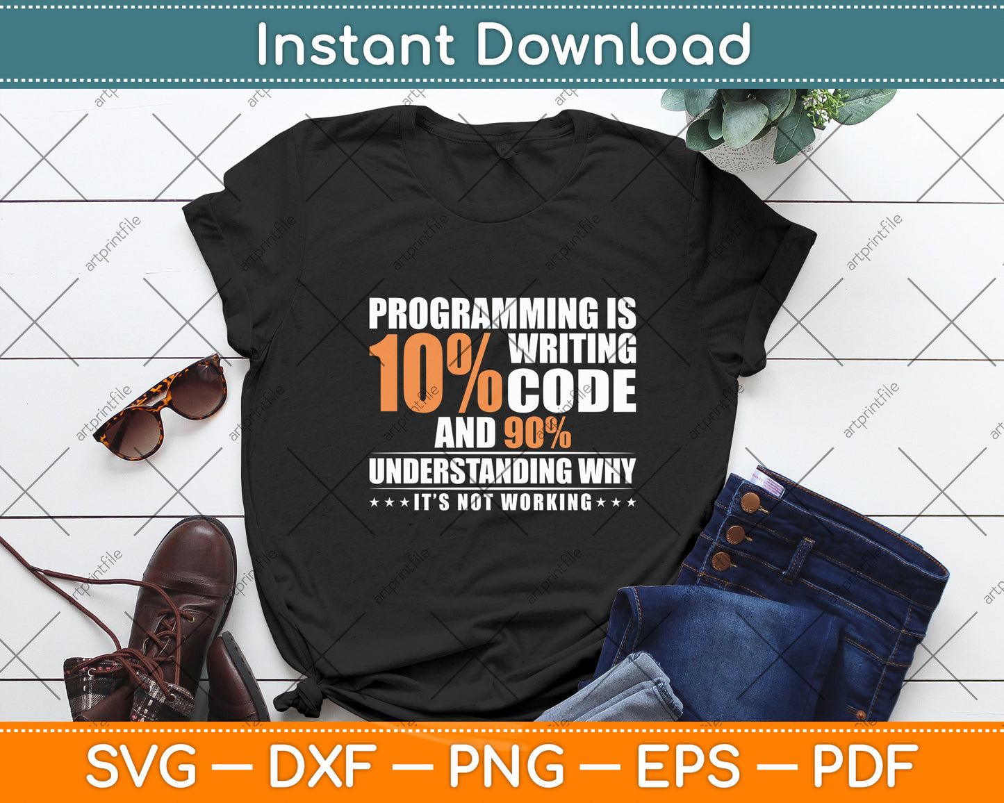 Programming Programmer Software Developer Funny Svg Digital Cutting File