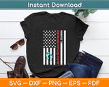 Promoted To Dad 2024 American Flag Father's Day Svg Digital Cutting File