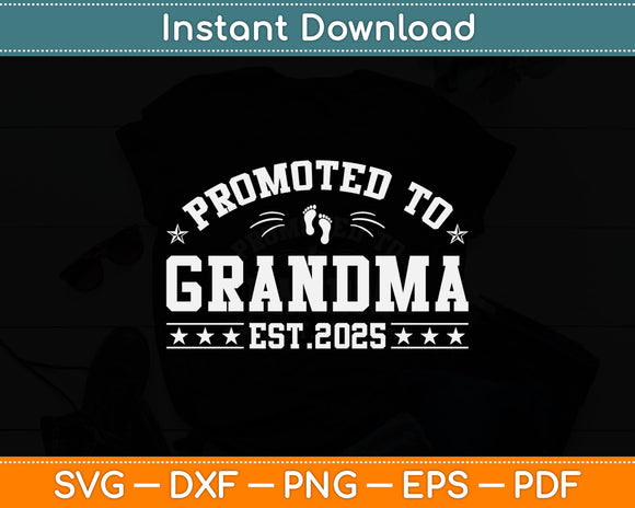 Soon to Be Grandma 2024 Gift Promoted to Grandma Est 2024 Svg Digital Cutting File