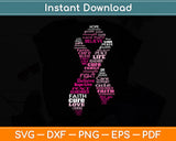 Promotion & Beyond Breast Cancer Awareness Svg Digital Cutting File