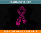 Promotion & Beyond Breast Cancer Awareness Svg Digital Cutting File