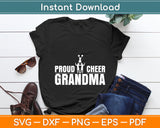 Proud Cheer Grandma Grandmother Cheerleading Svg Digital Cutting File