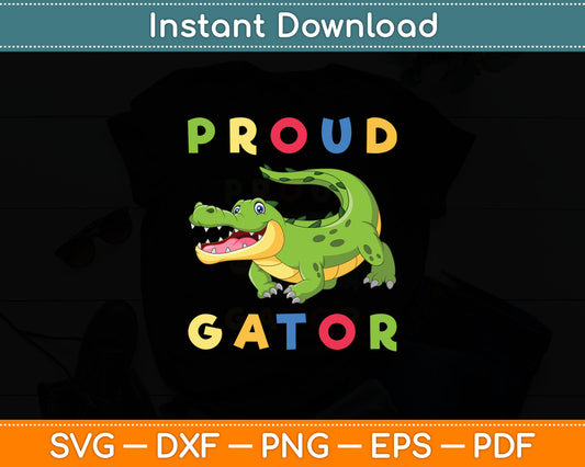 Proud Gator Svg Digital Cutting File