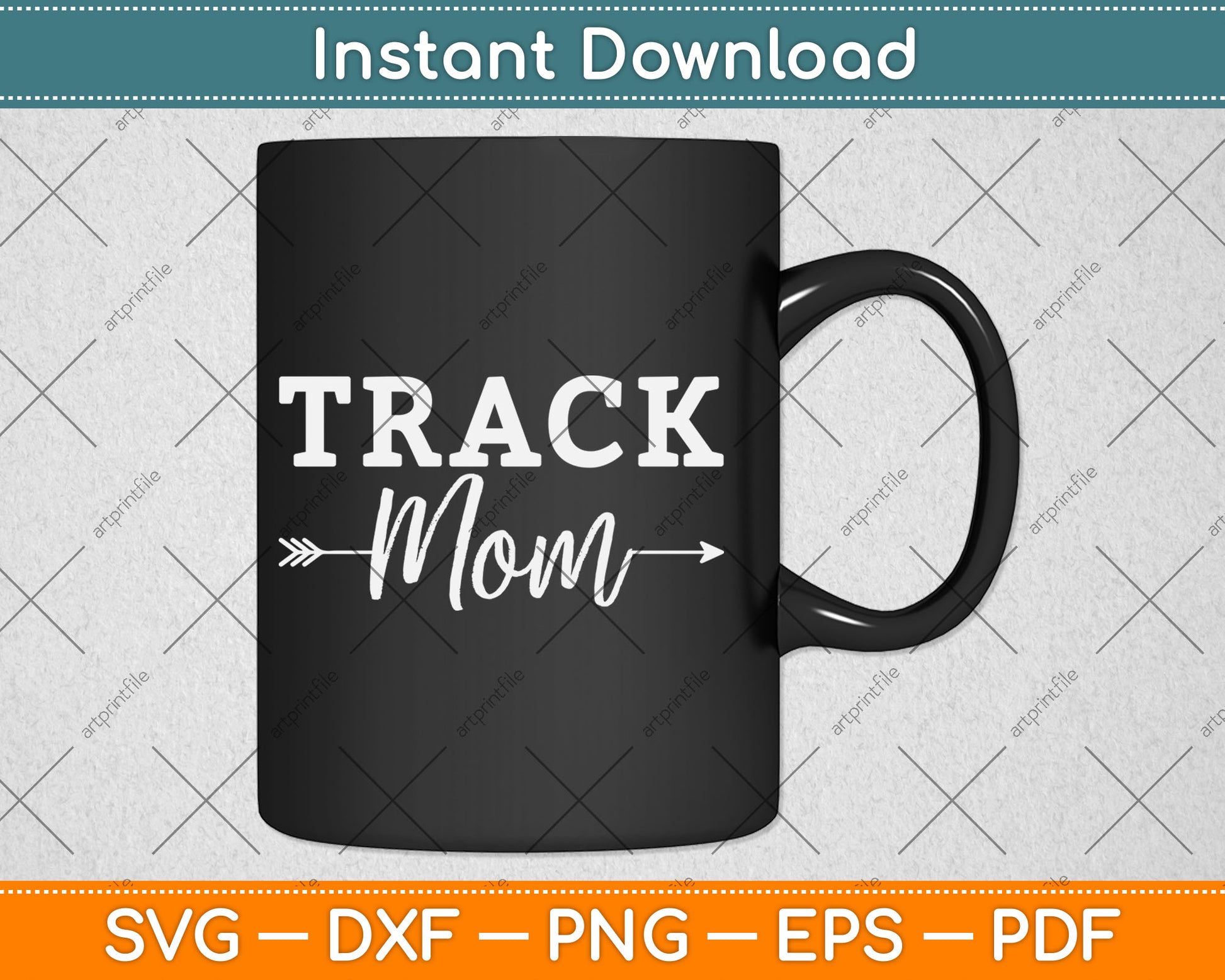 Proud Track & Field Mom Svg Design Digital Cutting File