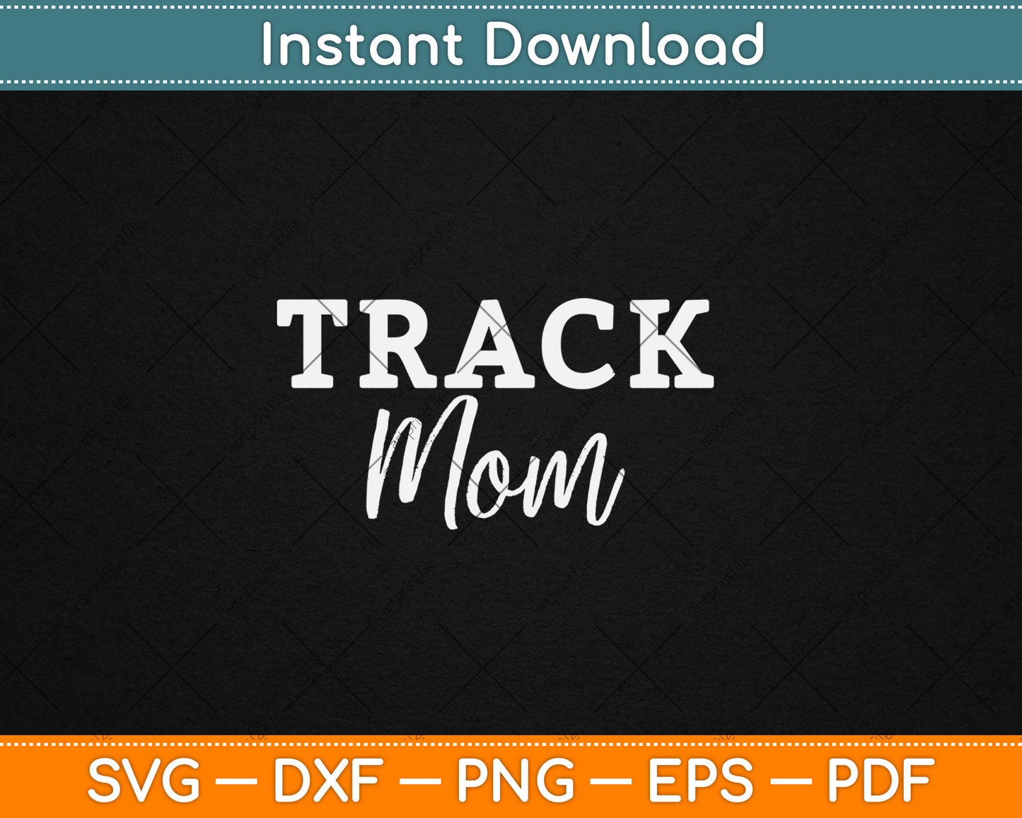 Proud Track & Field Mom Svg Digital Cutting File