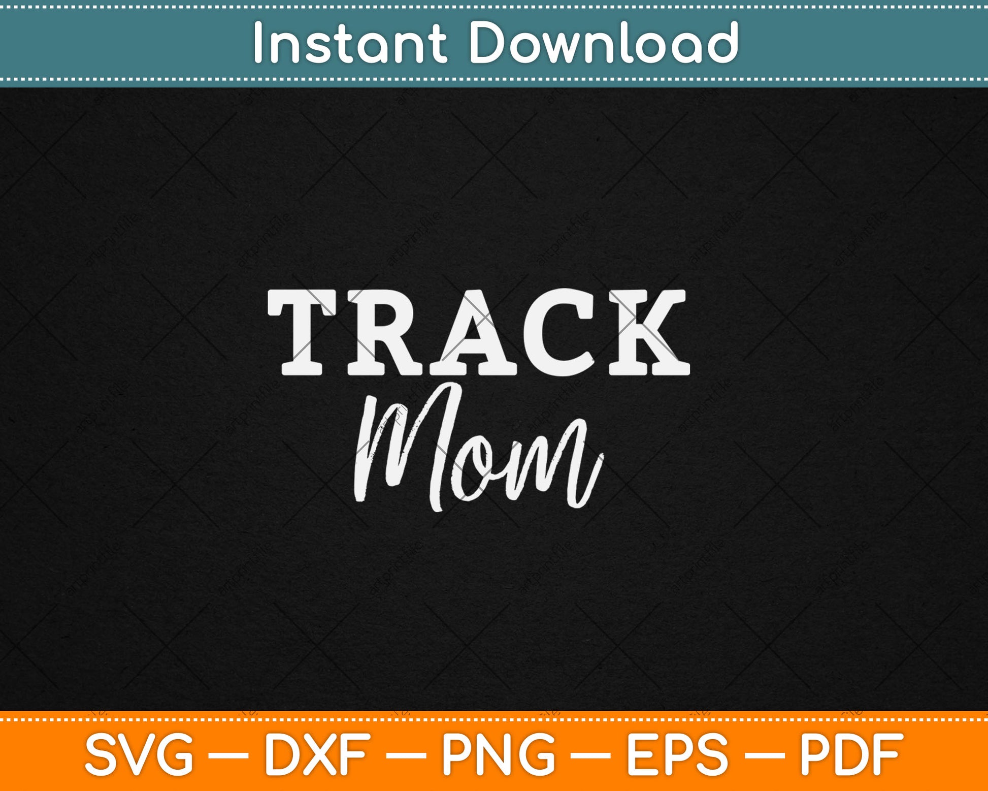Proud Track & Field Mom Svg Digital Cutting File