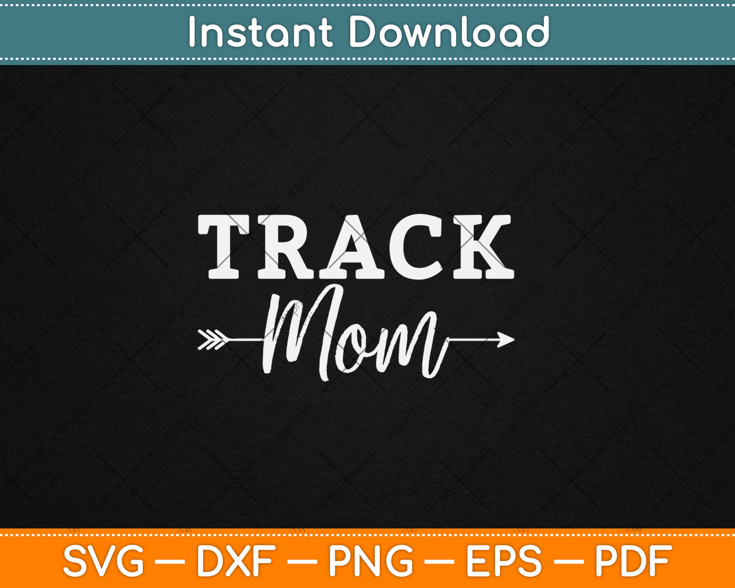 Proud Track & Field Mom Svg Design Digital Cutting File