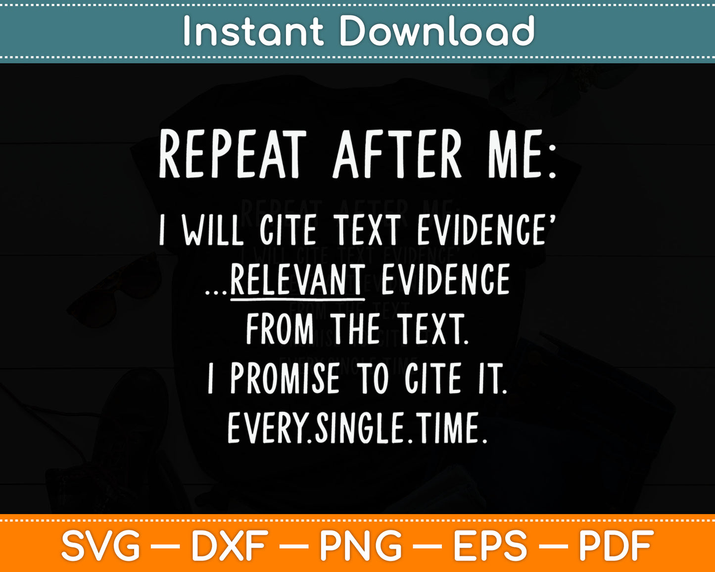 Prove It Funny Cite Text Evidence English Students Teachers Svg Digital Cutting File