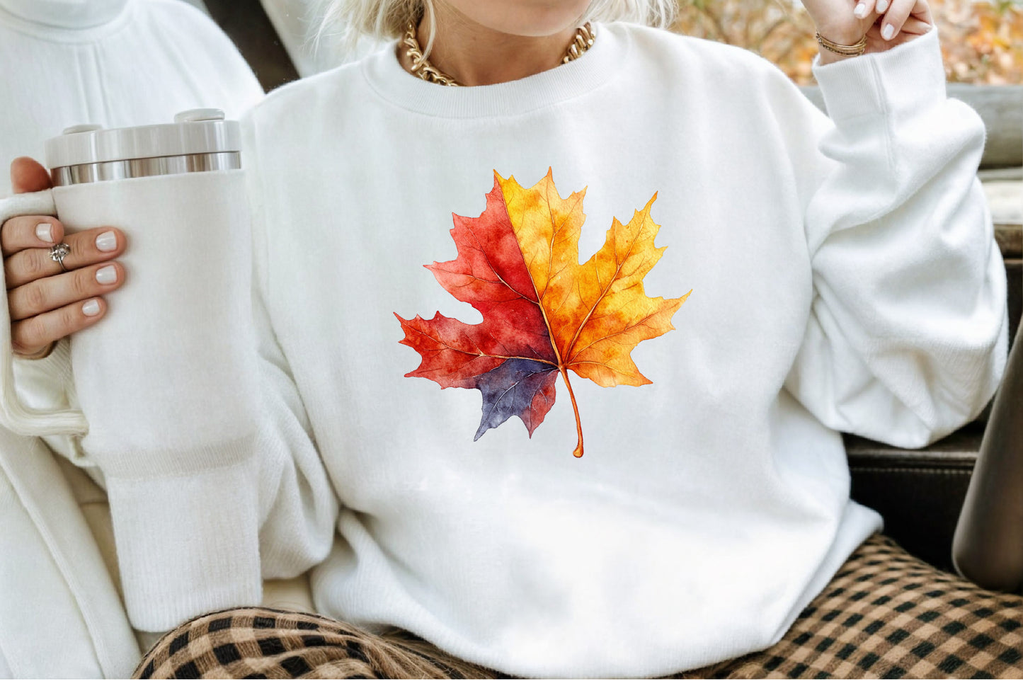 Autumn Leaves PNG Bundle Fall Watercolor Clipart