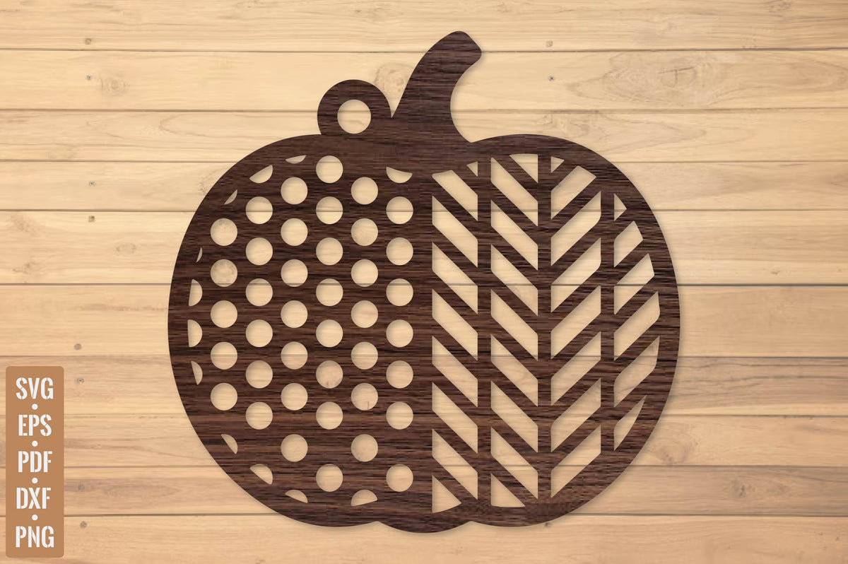 Pumpkin Door Hanger Laser Cut SVG, Fall Pumpkin Door Decor, Autumn Pumpkin Cut File