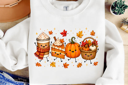 Cute Fall Pumpkin PNG Pumpkin Spice Coffee Cake Autumn Harvest Clipart
