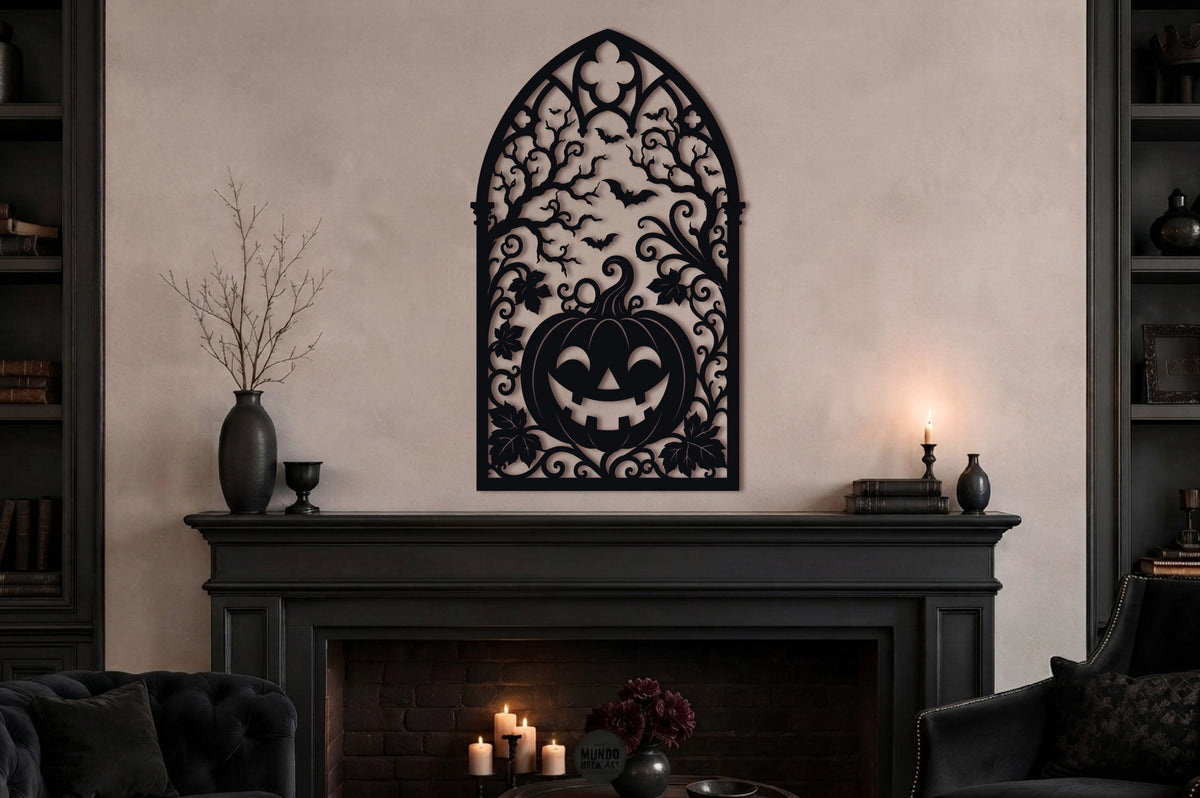 Pumpkin Gothic Arch Halloween SVG