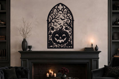 Pumpkin Gothic Arch Halloween SVG