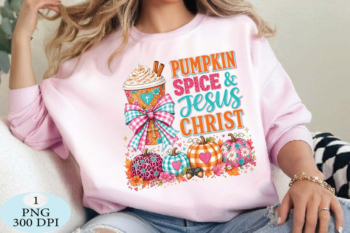 Pumpkin Spice Jesus Christ Fall PNG