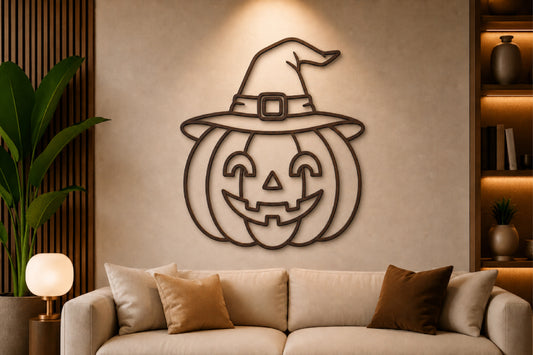 Pumpkin Witch Hat Laser Cut SVG
