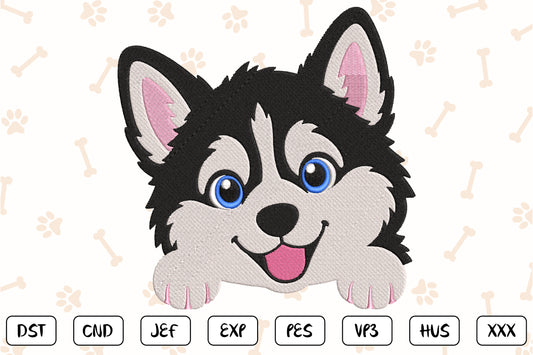 Cute Dog Patch Embroidery Design, Adorable Sitting Puppy Machine Embroidery Pattern, Kawaii Dog Patch Design