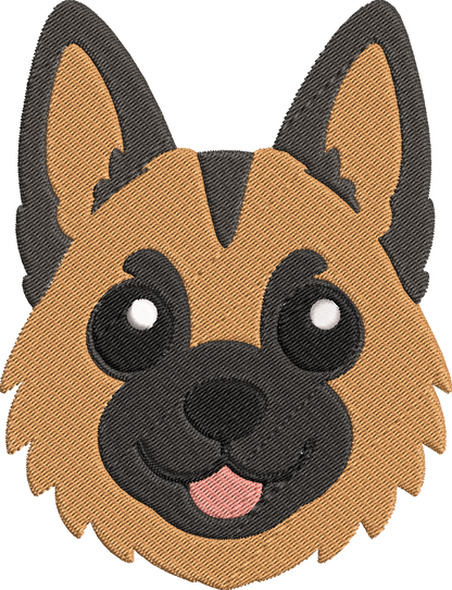 Dog Breed Machine Embroidery Design – Cute Dog Breed Embroidery Pattern, Pet Dog Machine Embroidery Design