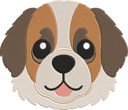 Dog Breed Machine Embroidery Design – Cute Dog Breed Embroidery Pattern, Pet Dog Machine Embroidery Design
