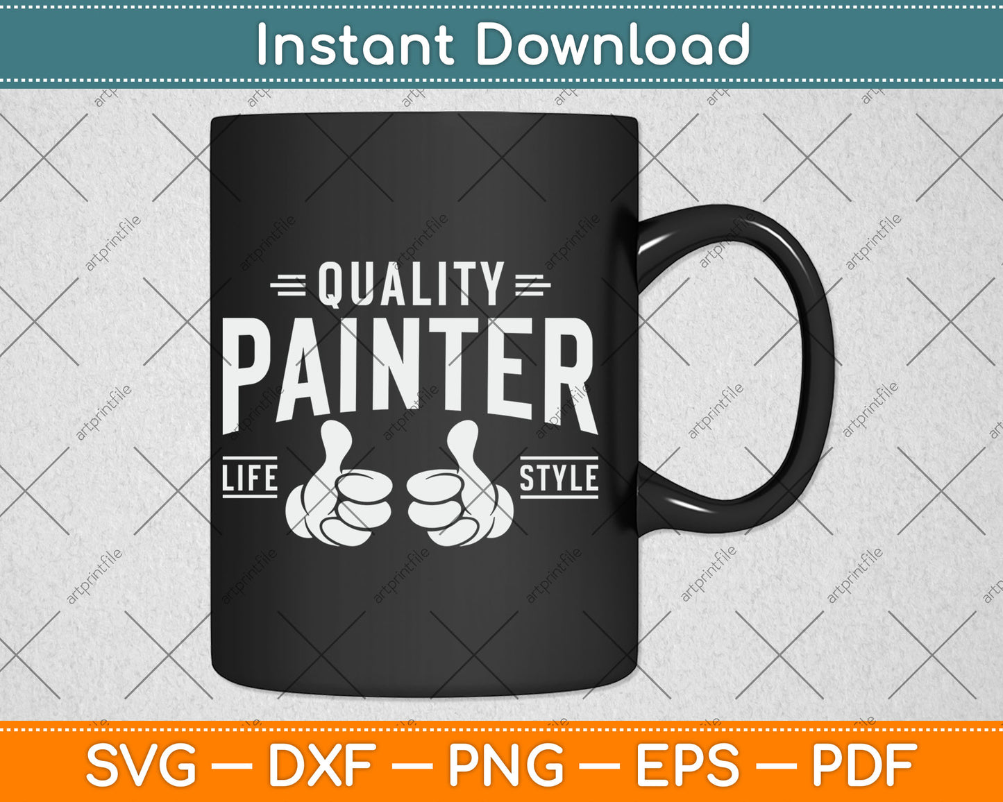 Quality Painter Life Style Funny Svg Digital Cutting File