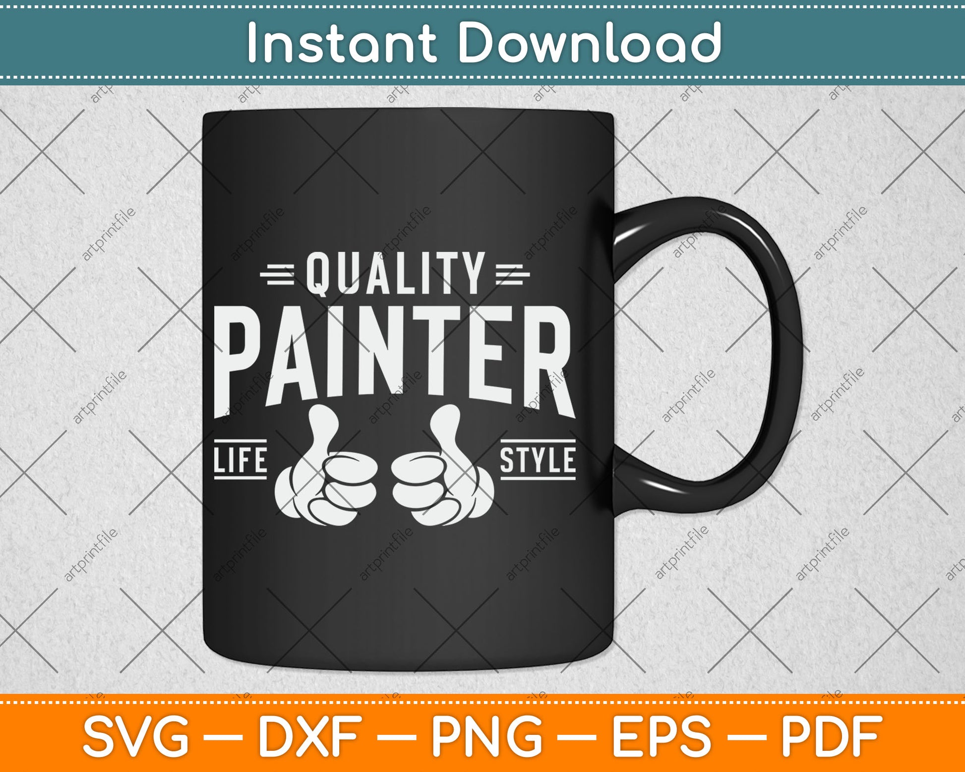 Quality Painter Life Style Funny Svg Digital Cutting File