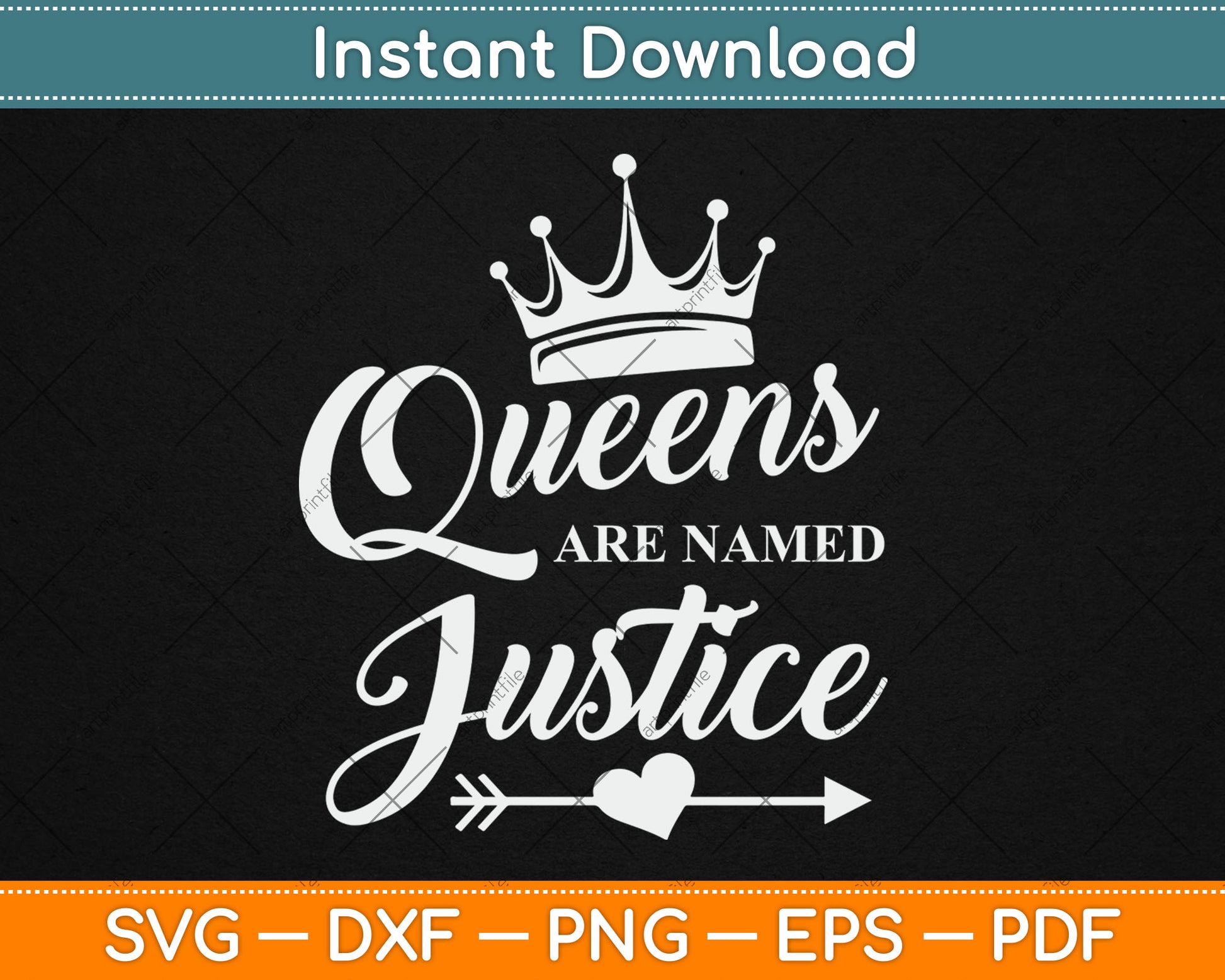 Queens Are Named Justice Svg Digital Cutting File