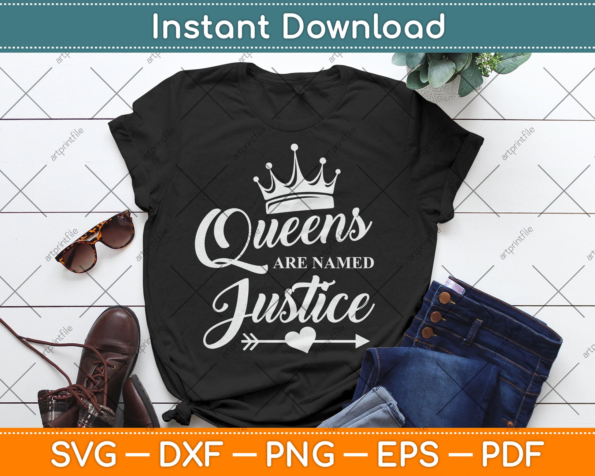 Queens Are Named Justice Svg Digital Cutting File