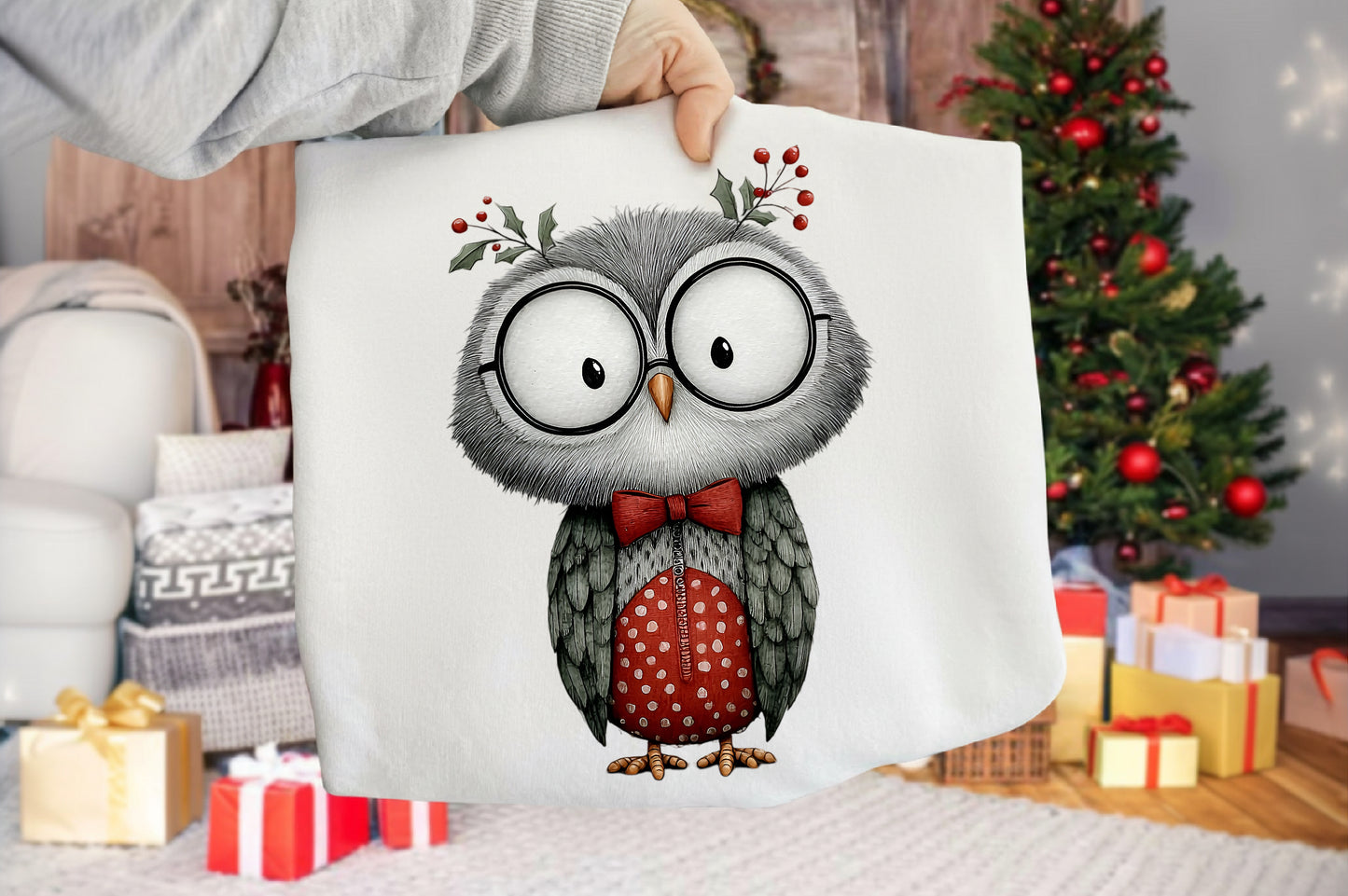 Quirky Christmas Animals Clipart PNG Sublimation