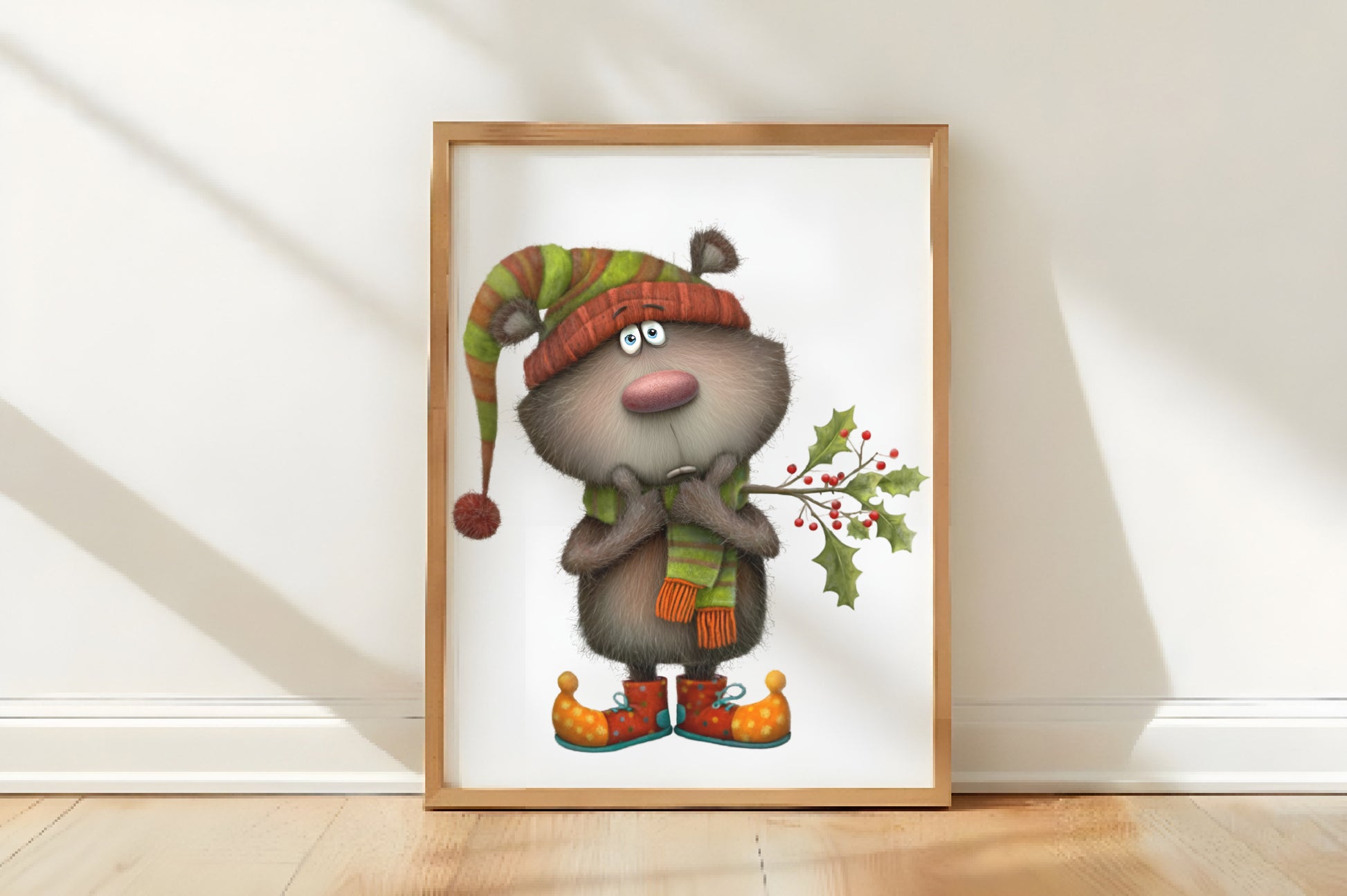 Quirky Christmas Animals Clipart PNG