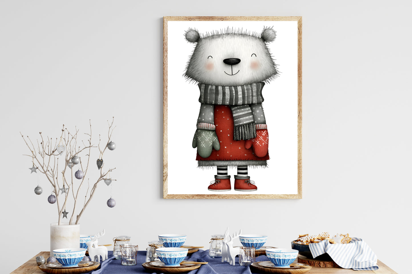 Quirky Christmas Animals Clipart PNG Sublimation