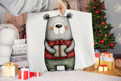 Quirky Christmas Bear Clipart PNG Sublimation