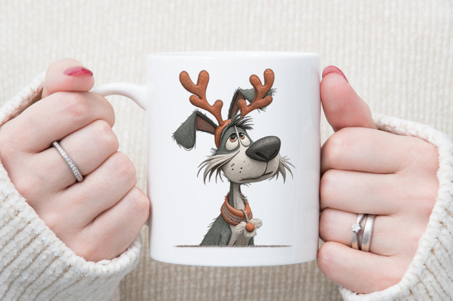 Quirky Christmas Dogs Clipart PNG Bundle