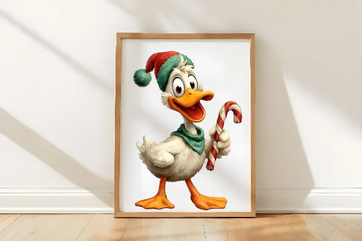 Quirky Christmas Duck Clipart PNG Bundle | Cute Watercolor Holiday Duck Clipart | Festive Winter Duck PNG